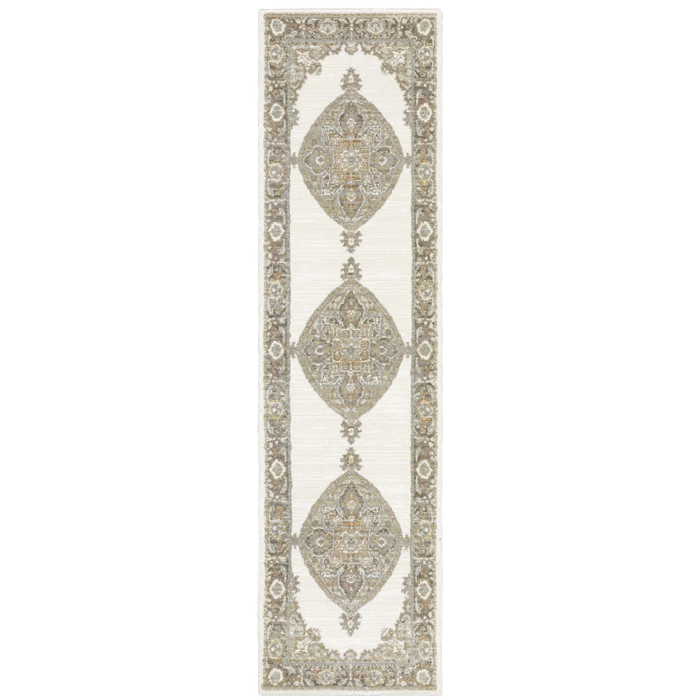 Andorra 7939D Beige/ Tan Indoor Area Rug - 2'3