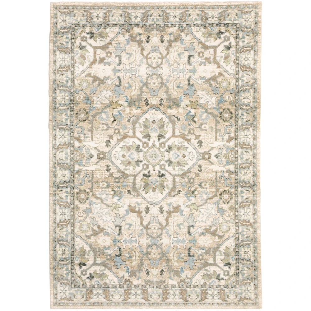 Andorra 9818G Beige/ Ivory Indoor Area Rug - 10' x 13'2