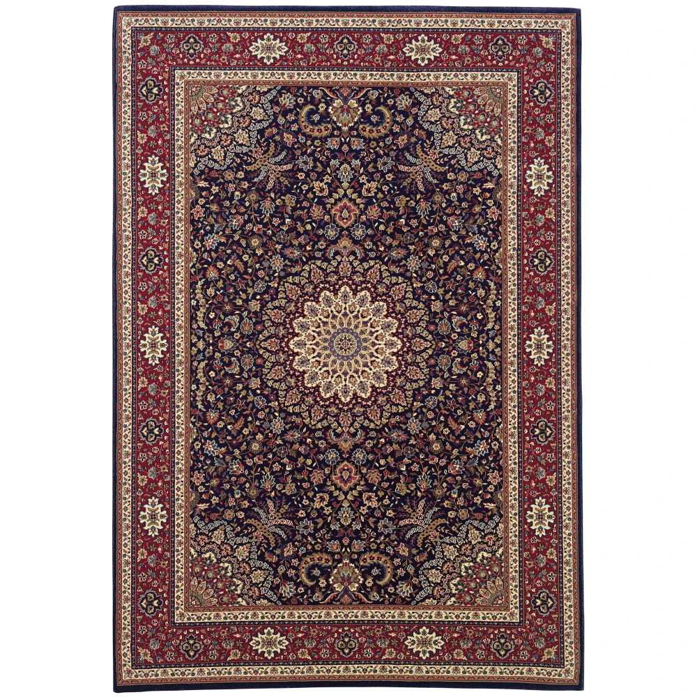 Ariana 095B3 Blue/ Red Indoor Area Rug - 5'3