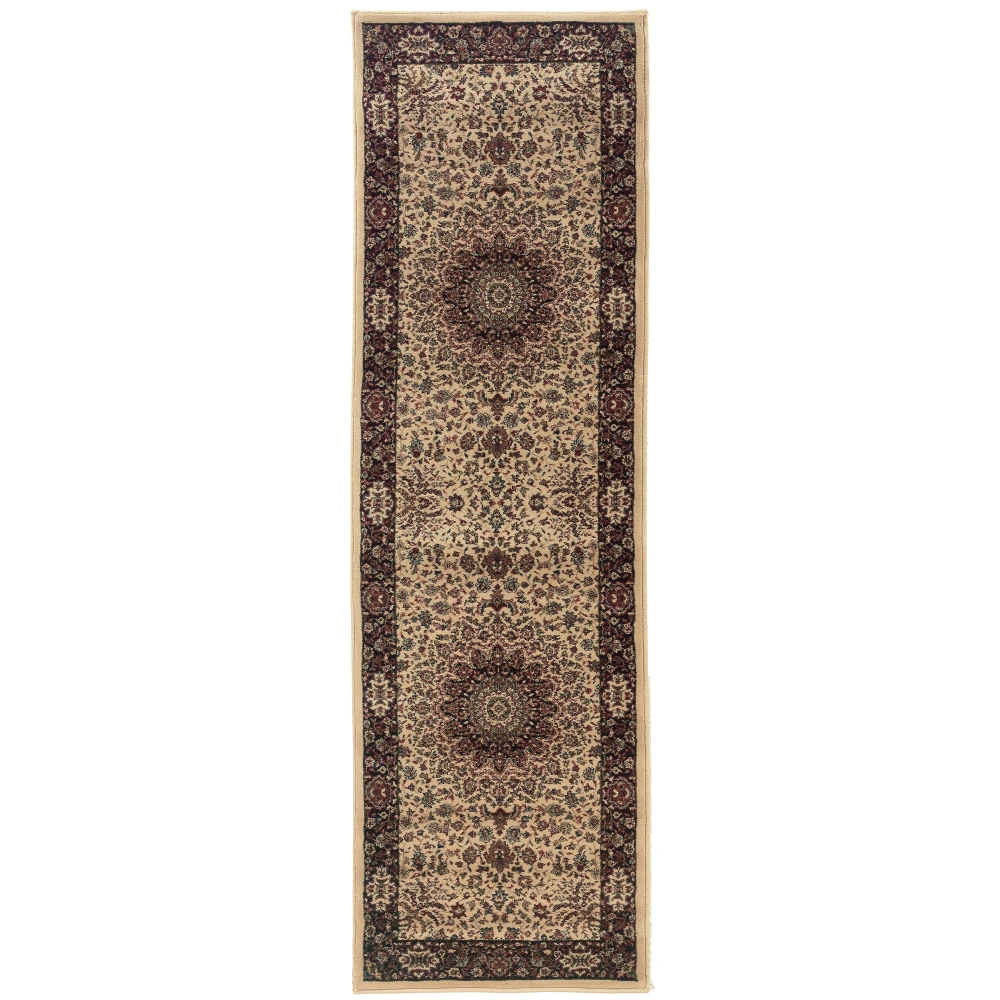 Ariana 095I8 Ivory/ Black Indoor Area Rug - 2'3