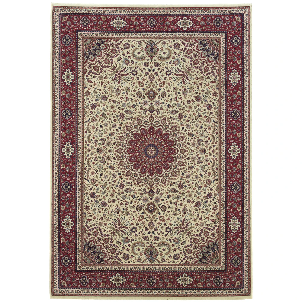 Ariana 095J3 Ivory/ Red Indoor Area Rug - 2' x 3'
