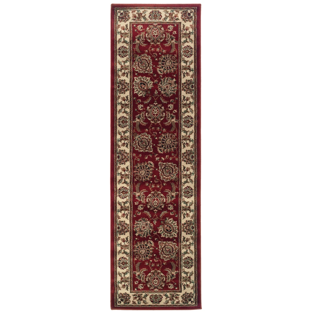 Ariana 117C3 Red/ Ivory Indoor Area Rug - 2'3