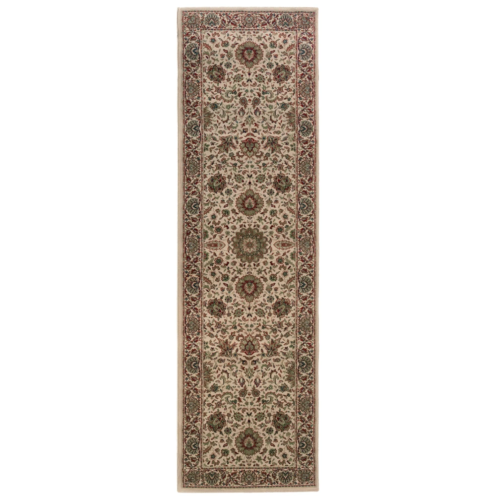 Ariana 172W3 Ivory/ Green Indoor Area Rug - 2'7