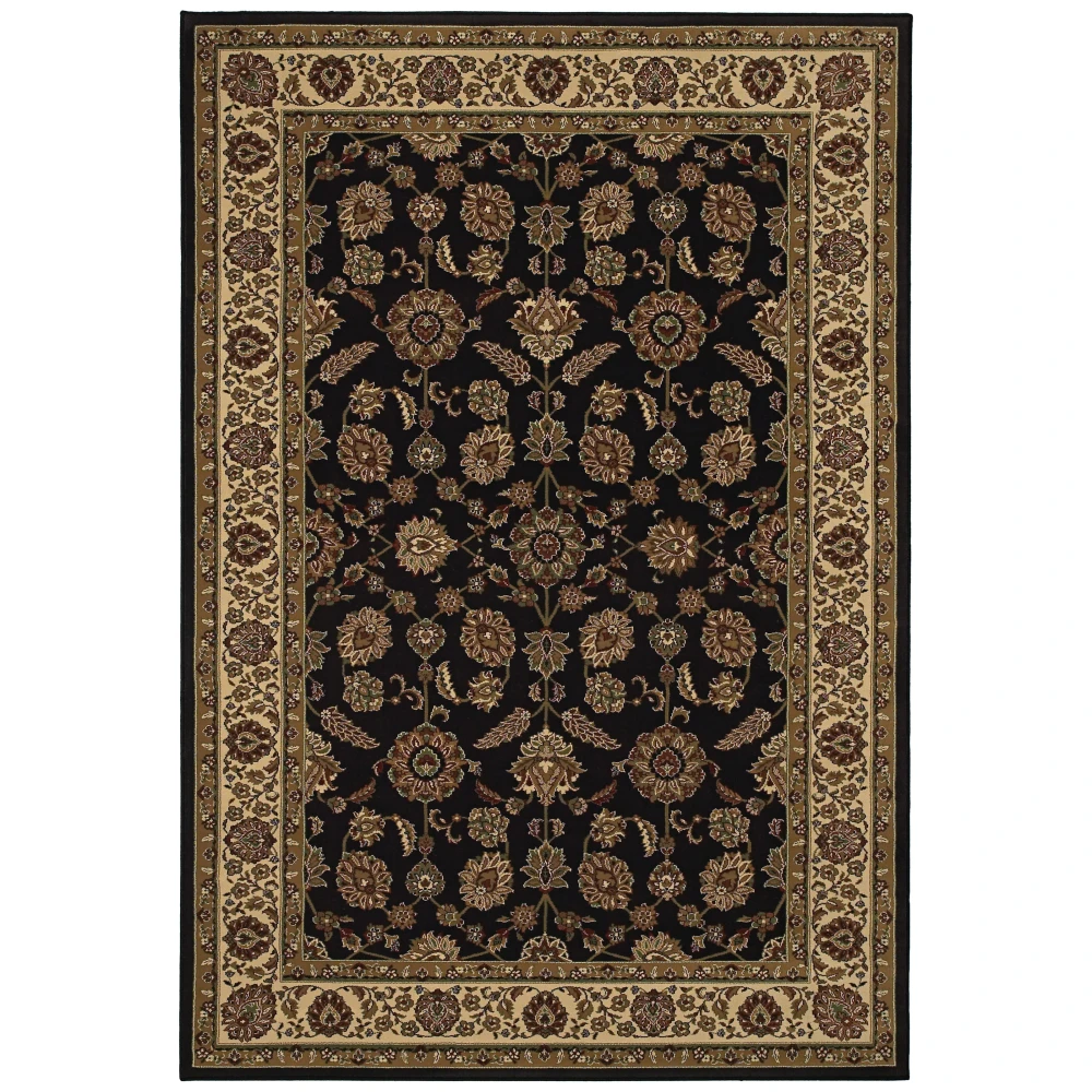Ariana 271D3 Brown/ Ivory Indoor Area Rug - 4' x 6'