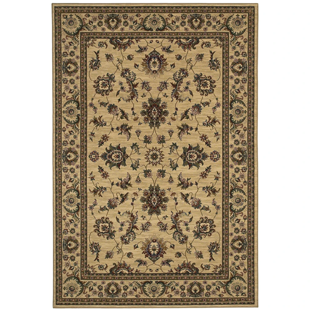 Ariana 311I3 Ivory/ Green Indoor Area Rug - 6'7