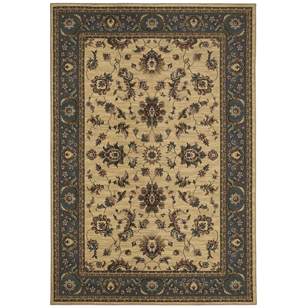 Ariana 311Z3 Ivory/ Blue Indoor Area Rug - 12' x 15'