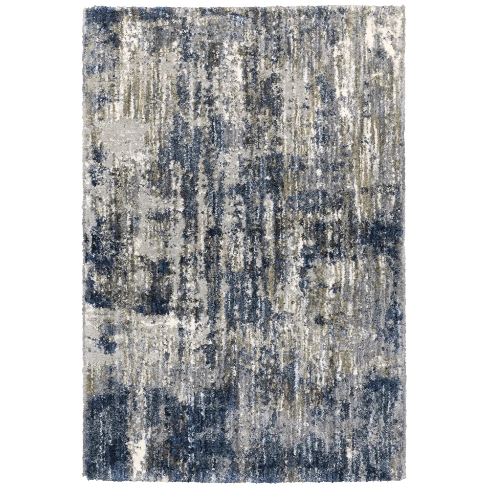 Aspen 2061L Grey/ Blue Indoor Area Rug - 3'10