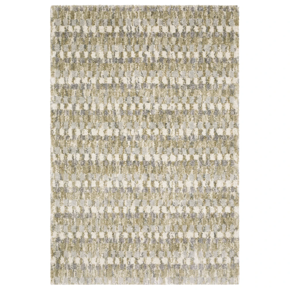 Aspen 3052A Gold/ Grey Indoor Area Rug - 5'3