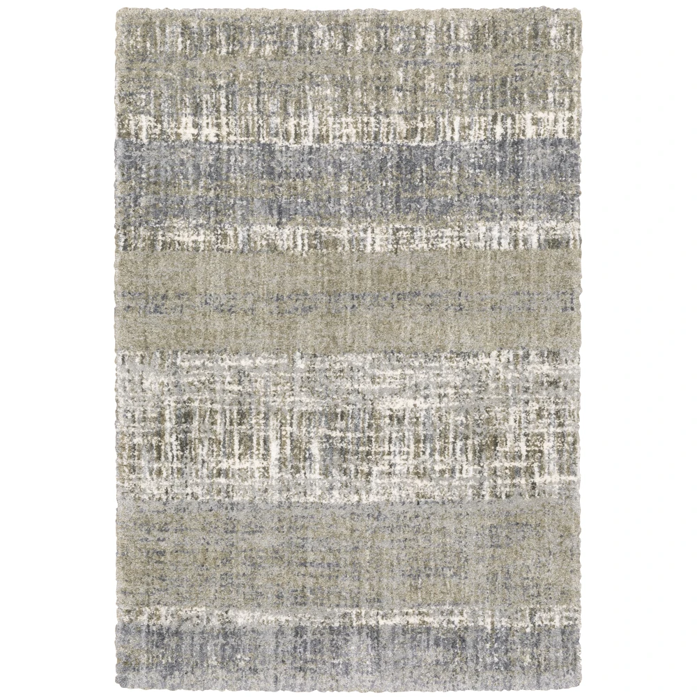 Aspen 530J9 Grey/ Ivory Indoor Area Rug - 5'3