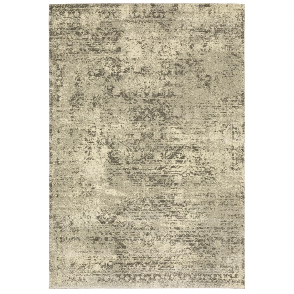Astor 1806Q Beige/ Grey Indoor Area Rug - 5'3