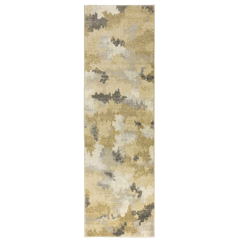 Astor 2268Z Beige/ Gold Indoor Area Rug - 2'3