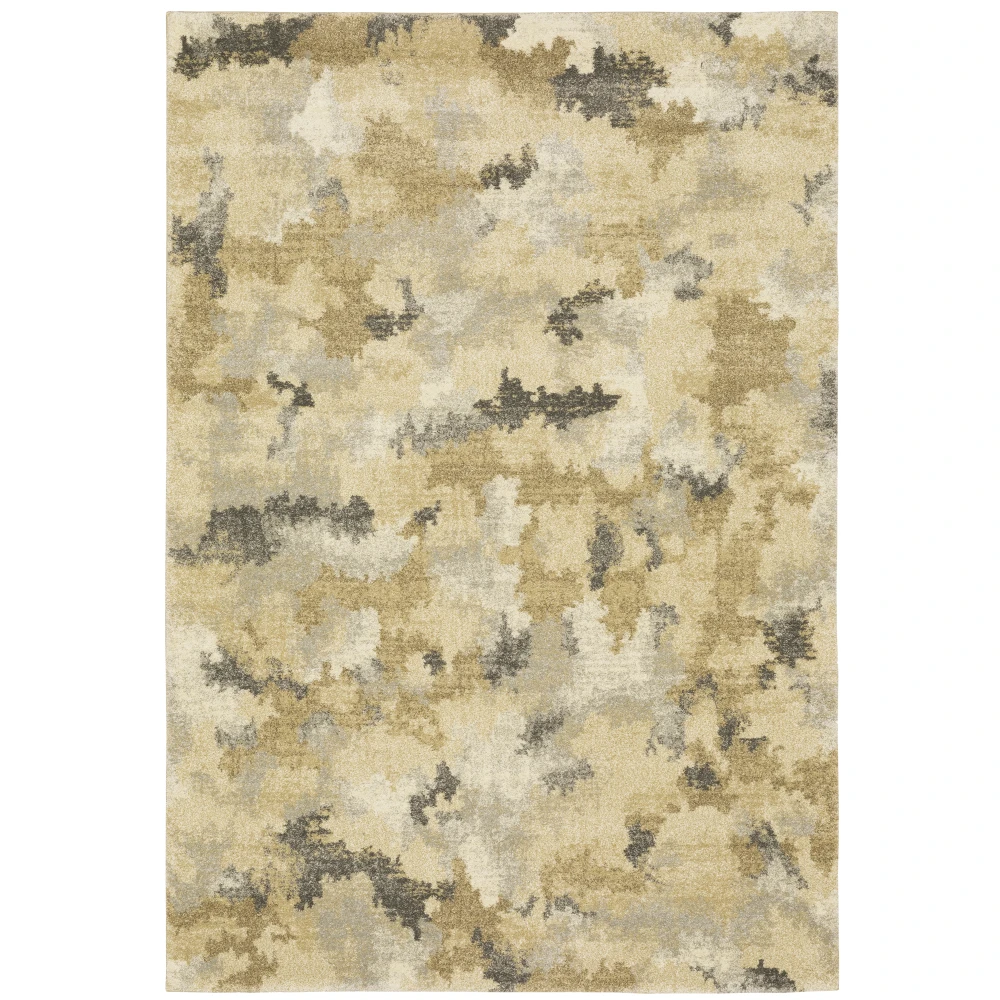 Astor 2268Z Beige/ Gold Indoor Area Rug - 3'10