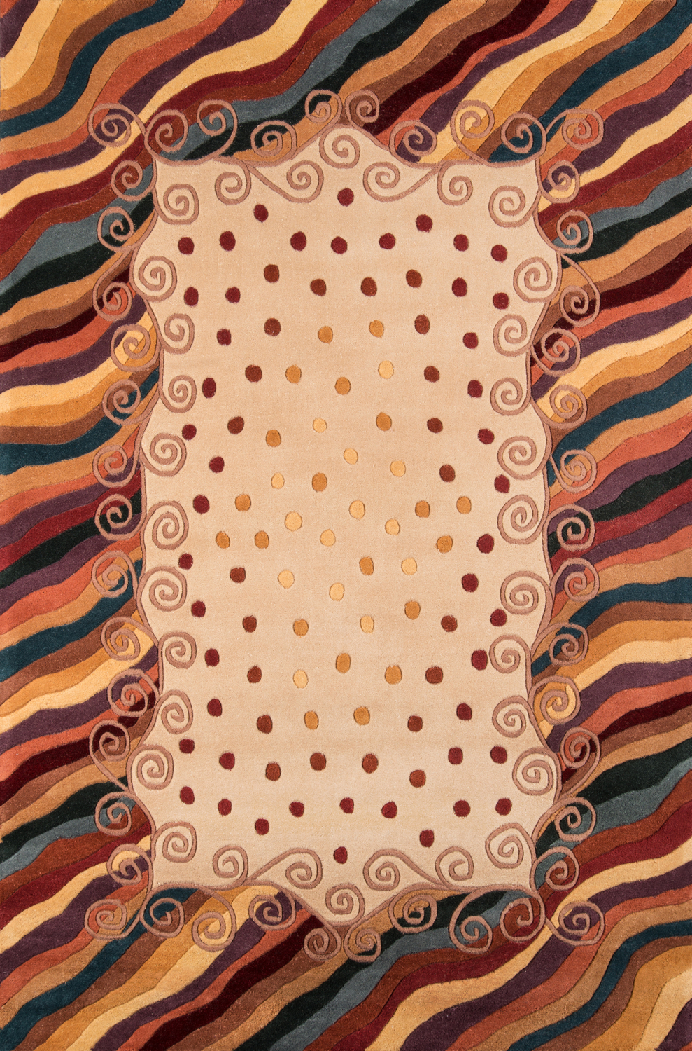 Momeni New Wave 2' X 3' Beige Contemporary