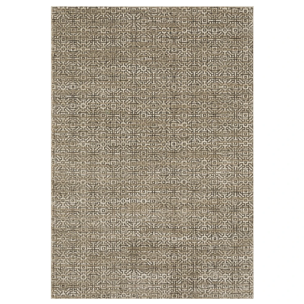 Atlas 3721S Brown/ Tan Indoor Area Rug - 3'3