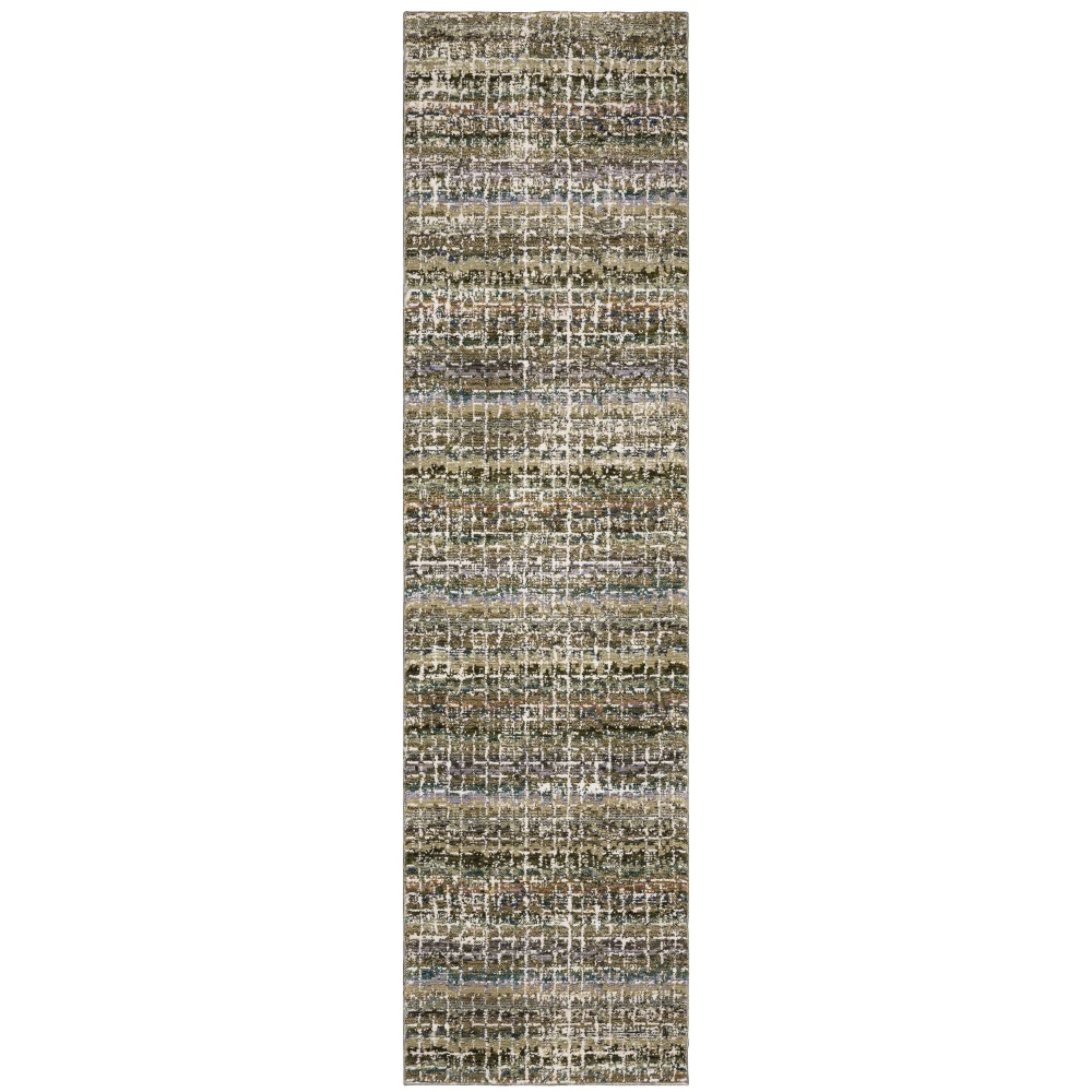 Atlas 747A0 Green/ Multi Indoor Area Rug - 2'6