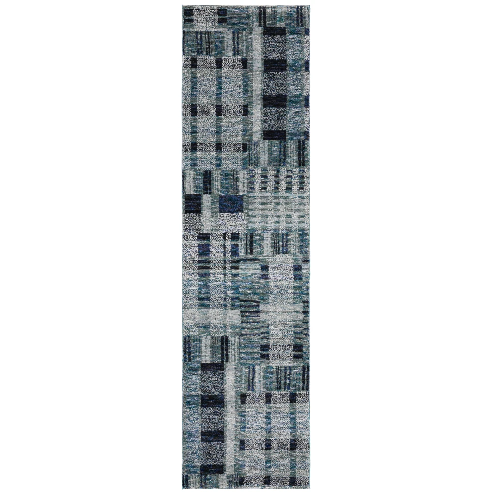 Atlas 752B0 Blue Indoor Area Rug - 2'3