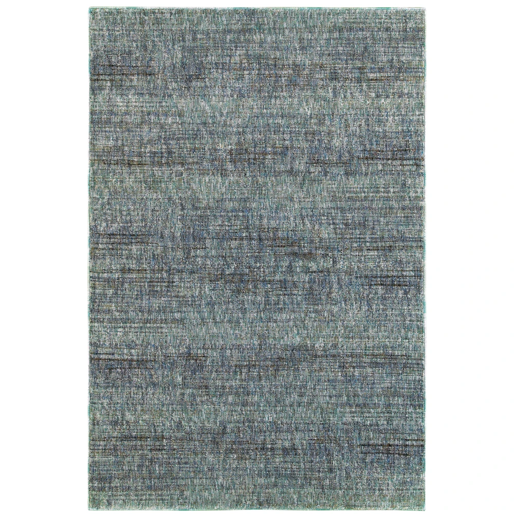 Atlas 8033J Blue/ Grey Indoor Area Rug - 5'3