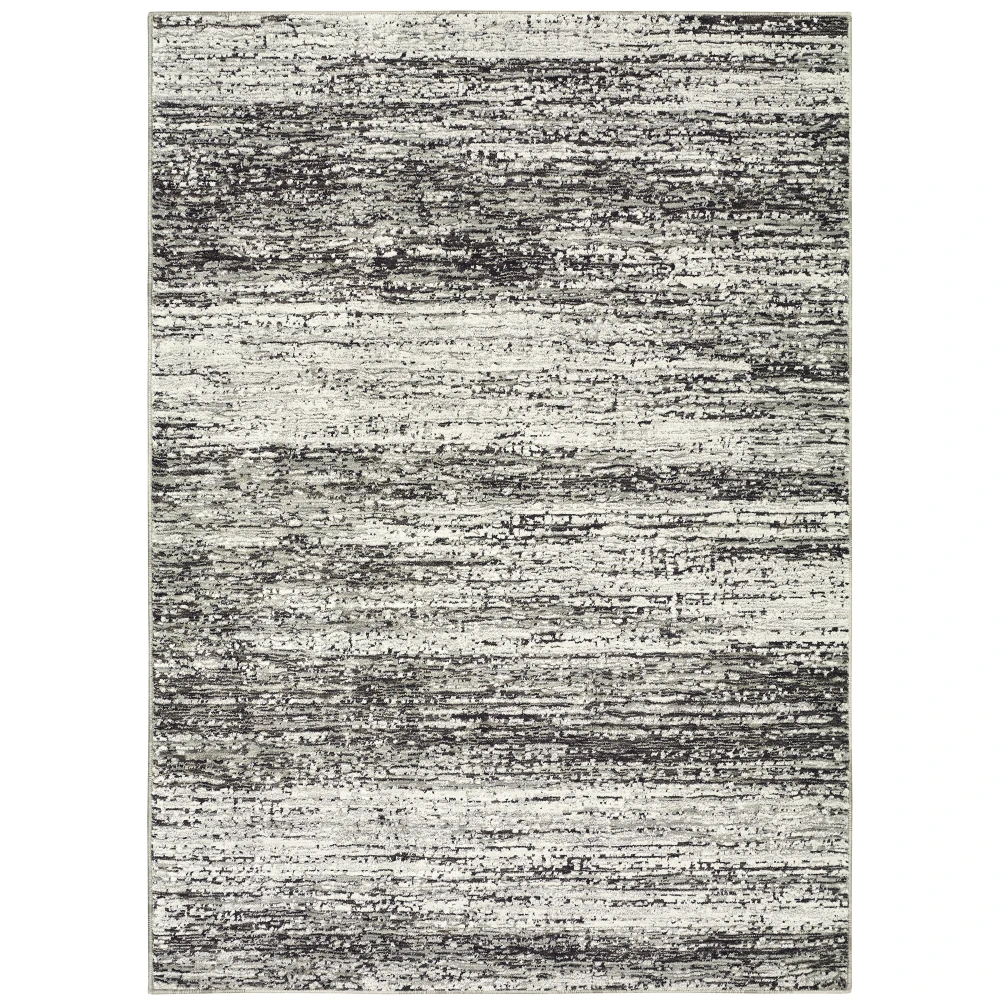 Atlas 8037G Ash/ Charcoal Indoor Area Rug - 1'10