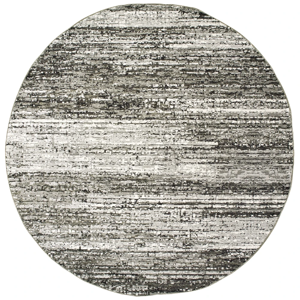 Atlas 8037G Ash/ Charcoal Indoor Area Rug - 7'10