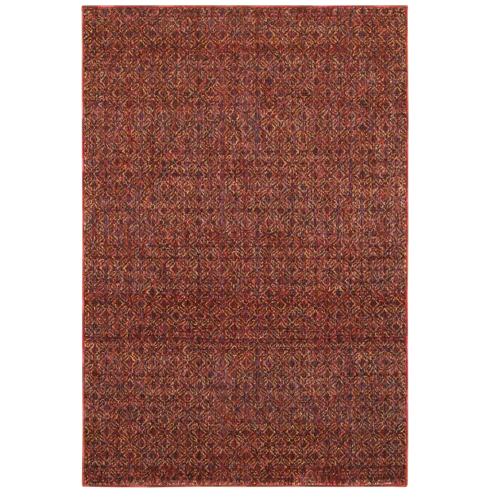 Atlas 8048K Red/ Rust Indoor Area Rug - 5'3