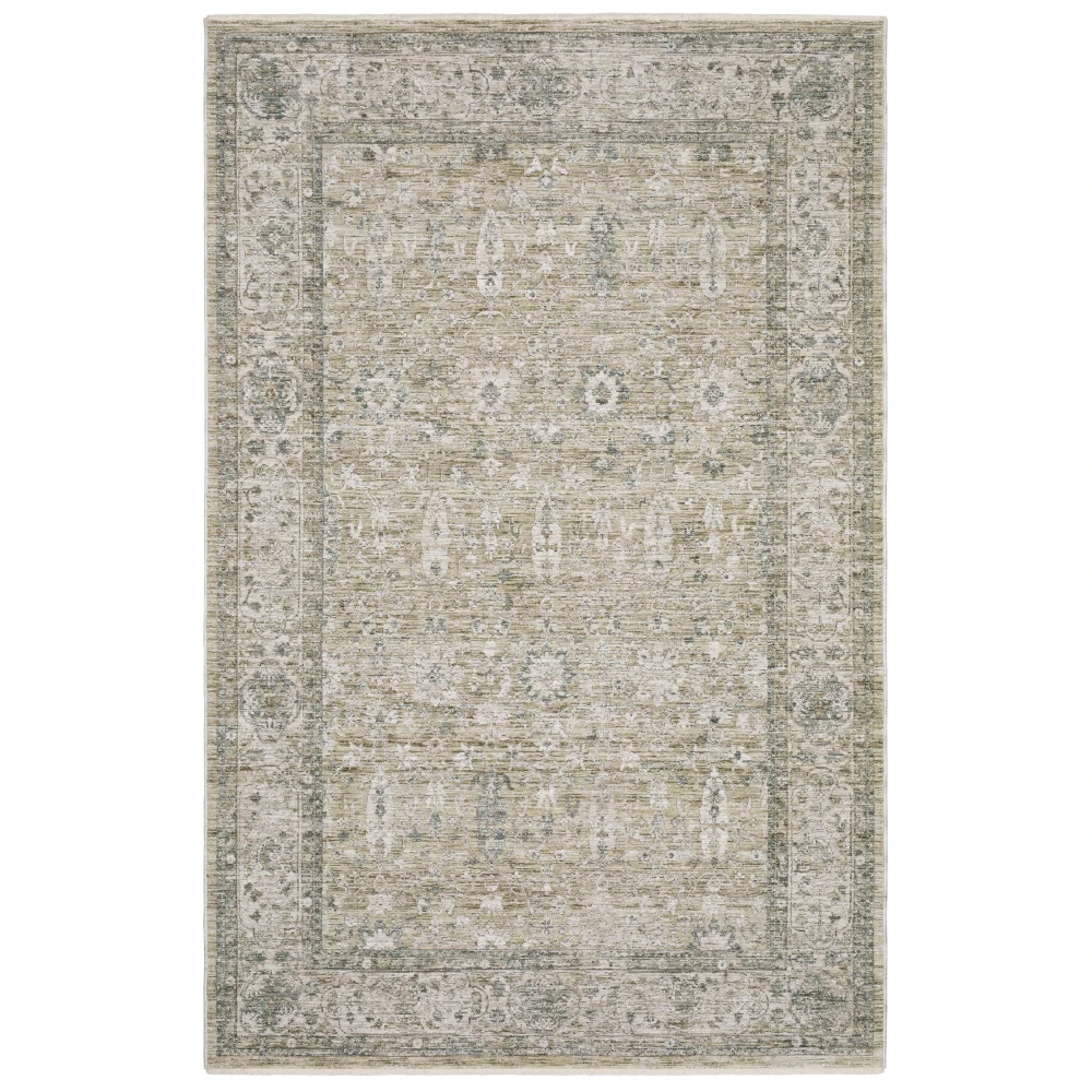 Avalon AVA03 Beige/ Grey Indoor Area Rug - 6'7