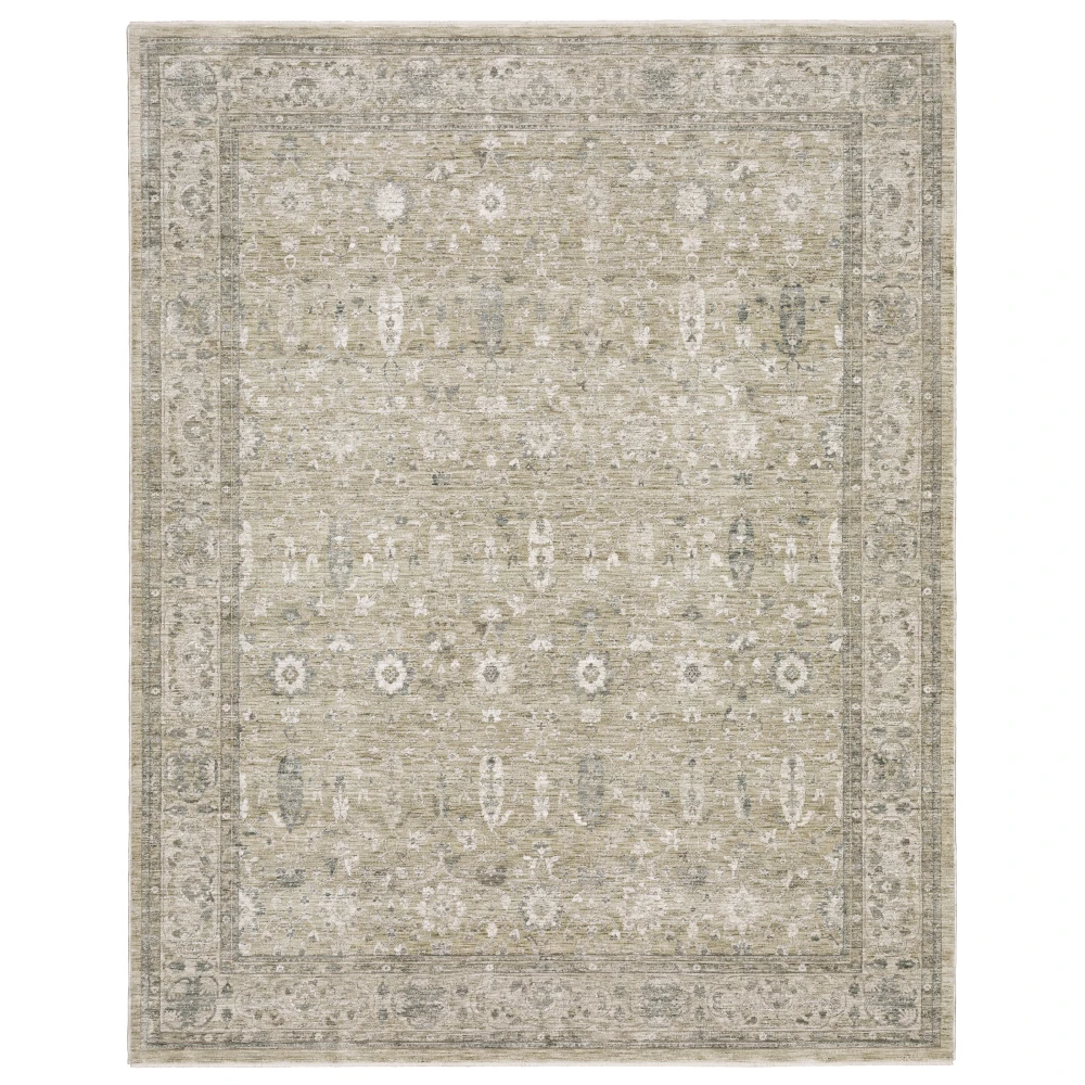 Avalon AVA03 Beige/ Grey Indoor Area Rug - 7'10