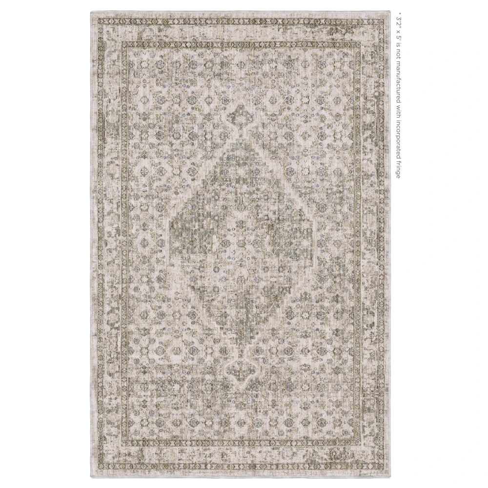 Avalon AVA04 Grey/ Beige Indoor Area Rug - 3'2