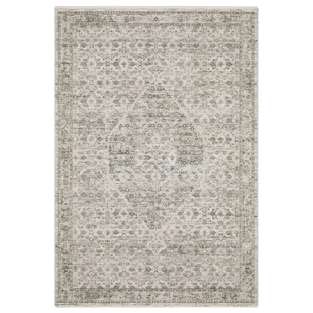Avalon AVA04 Grey/ Beige Indoor Area Rug - 6'7