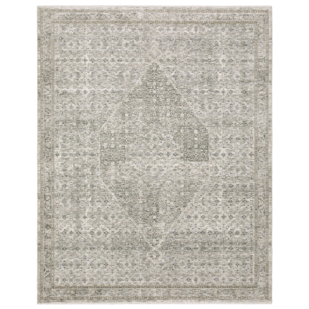 Avalon AVA04 Grey/ Beige Indoor Area Rug - 7'10