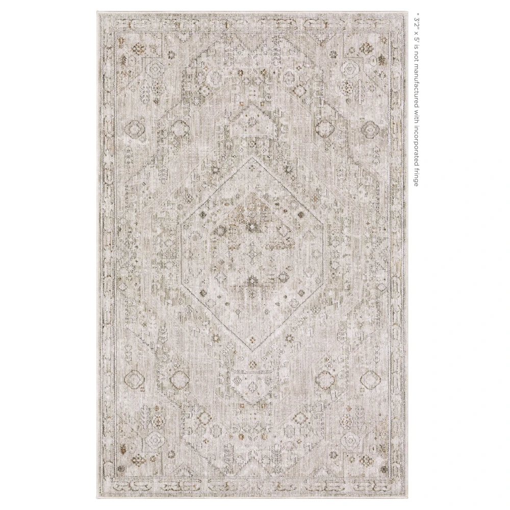 Avalon AVA06 Beige/ Ivory Indoor Area Rug - 3'2