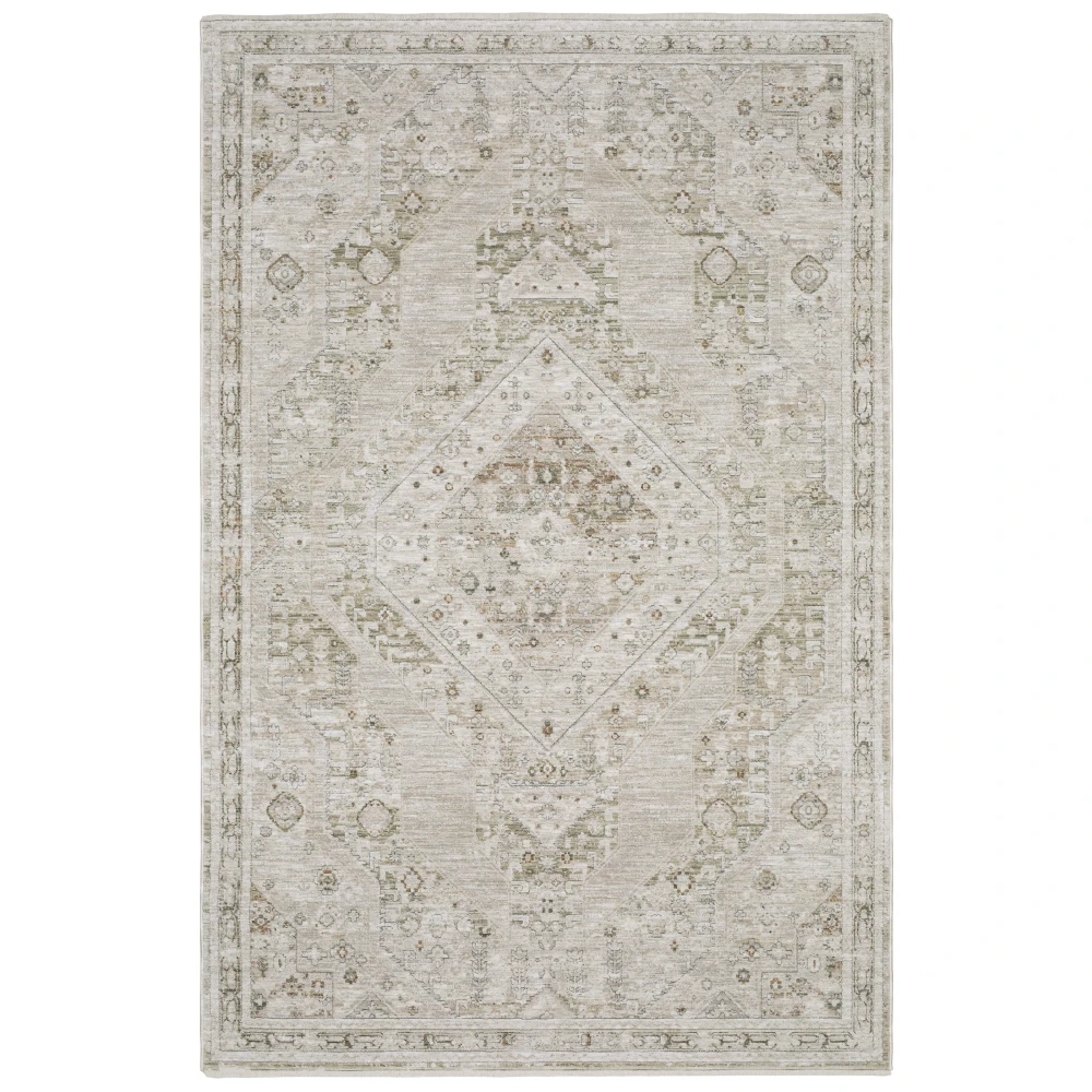 Avalon AVA06 Beige/ Ivory Indoor Area Rug - 6'7