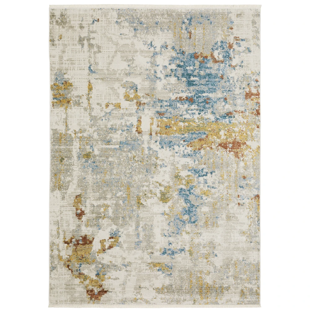 Bauer 1340W Beige/ Multi Indoor Area Rug - 5'3