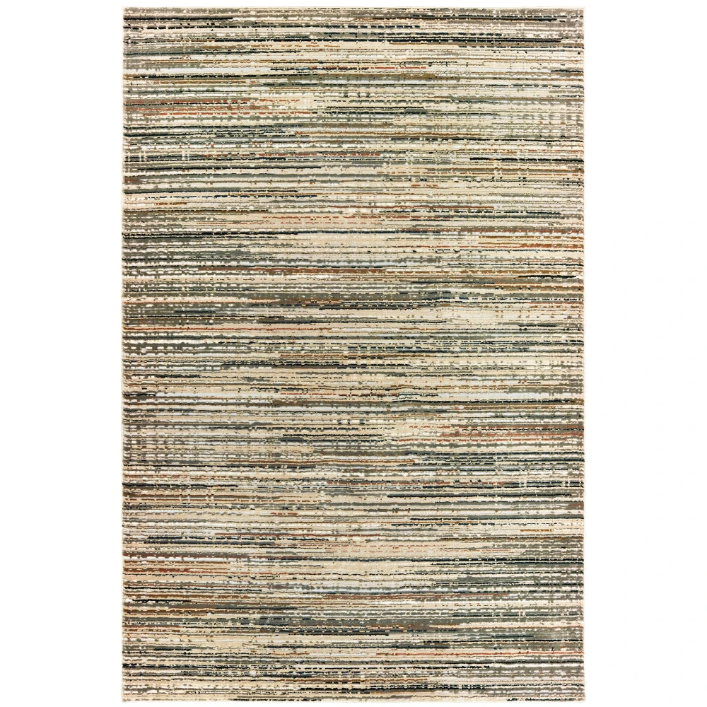 Bowen 1332J Ivory/ Gold Indoor Area Rug - 6'7