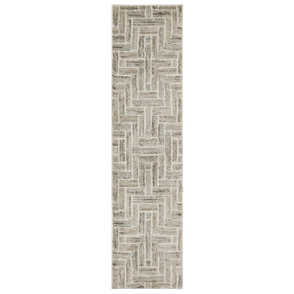 Cambria 093L2 Ivory/ Beige Indoor Area Rug - 1'10