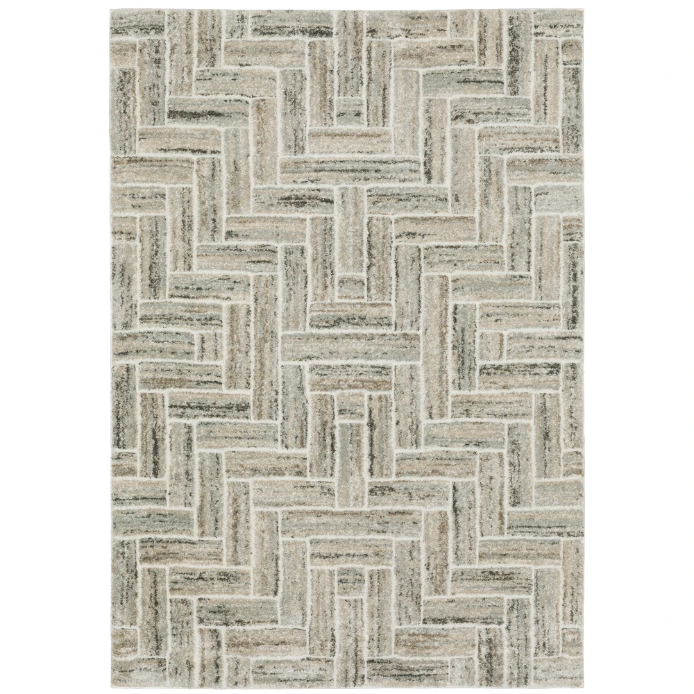 Cambria 093L2 Ivory/ Beige Indoor Area Rug - 9'10