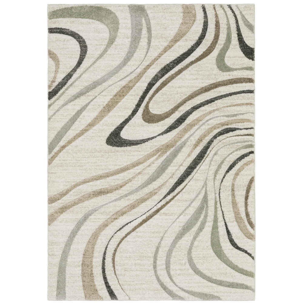 Cambria 162W2 Beige/ Multi Indoor Area Rug - 6'7