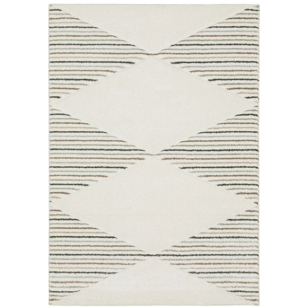 Cambria 4927C Beige/ Multi Indoor Area Rug - 5'3