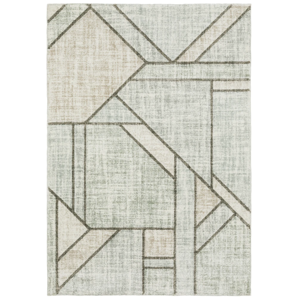 Cambria 5569B Grey/ Beige Indoor Area Rug - 6'7