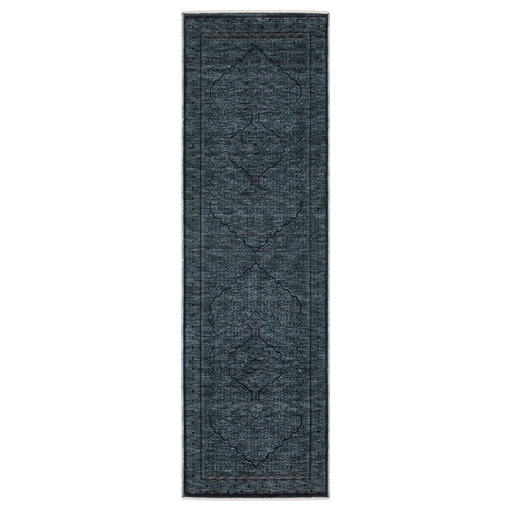Capella CAP01 Blue/ Teal Indoor Area Rug - 2'3