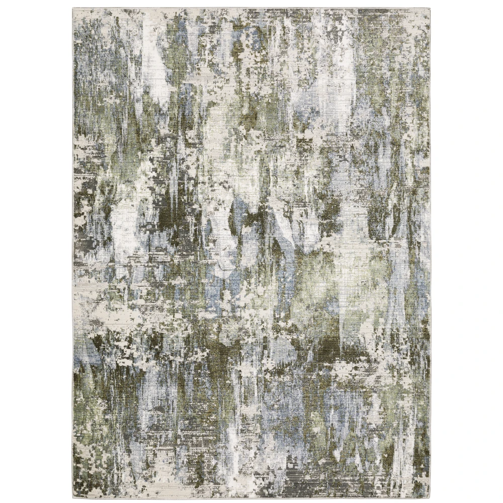 Caravan 2060F Green/ Blue Indoor Area Rug - 3'3