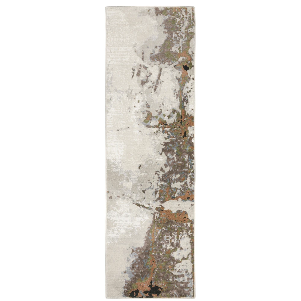 Caravan 4150Z Grey/ Pink Indoor Area Rug - 2'3