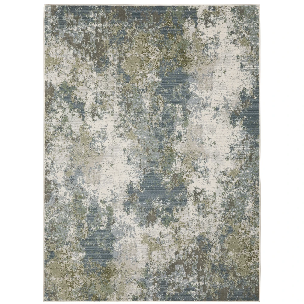 Caravan 5090E Blue/ Green Indoor Area Rug - 3'3