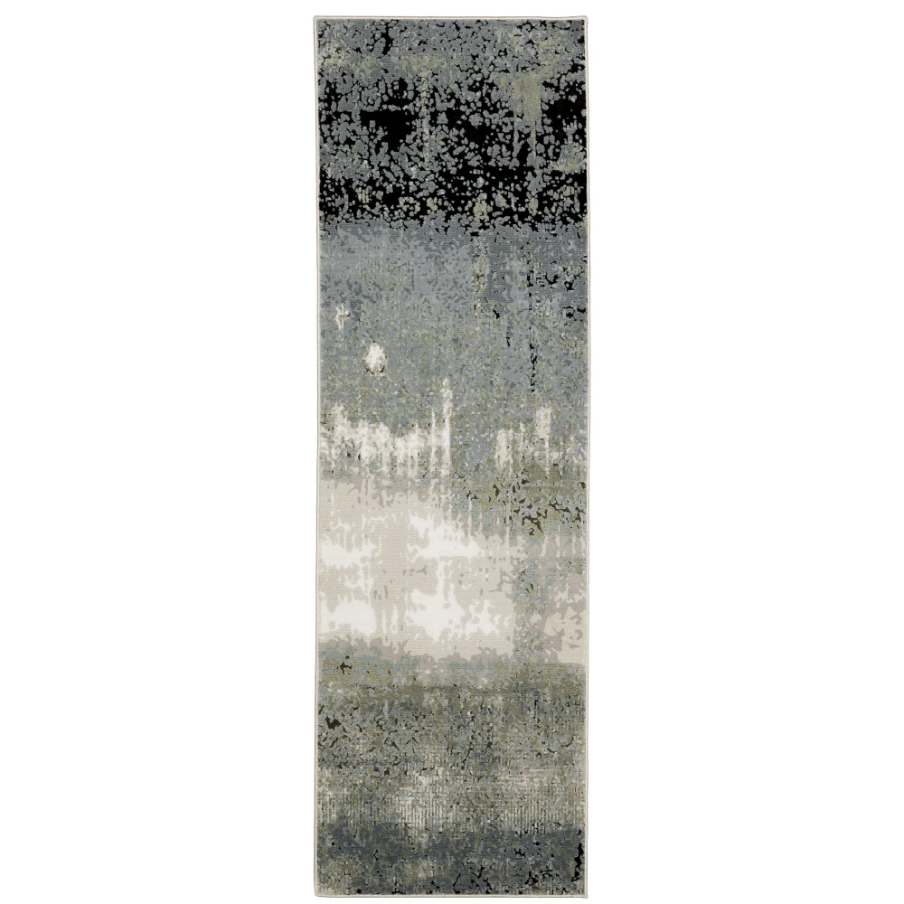 Caravan 5571H Blue/ Green Indoor Area Rug - 2'3