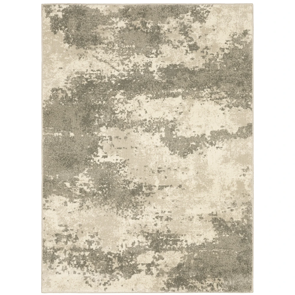 Carson 0734D Beige/ Grey Indoor Area Rug - 7'10