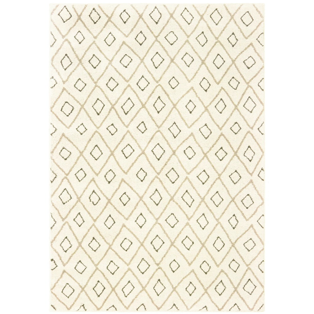 Carson 3943G Ivory/ Sand Indoor Area Rug - 7'10