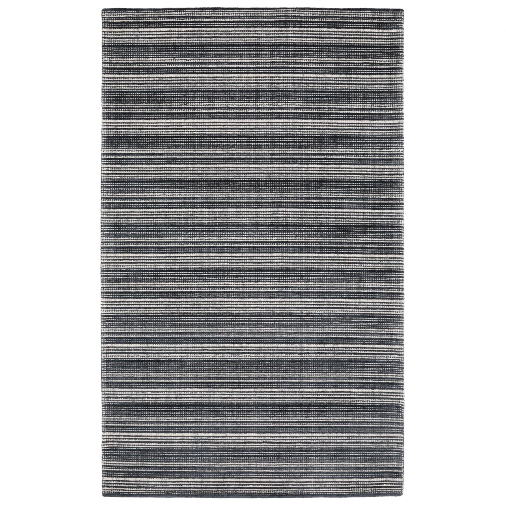 Circa CIR02 Black/ Ivory Indoor Area Rug - 10' x 13'