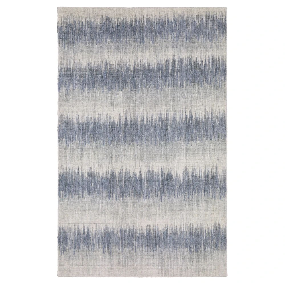Clarke CLA06 Blue/ Ivory Indoor Area Rug - 10' x 14'