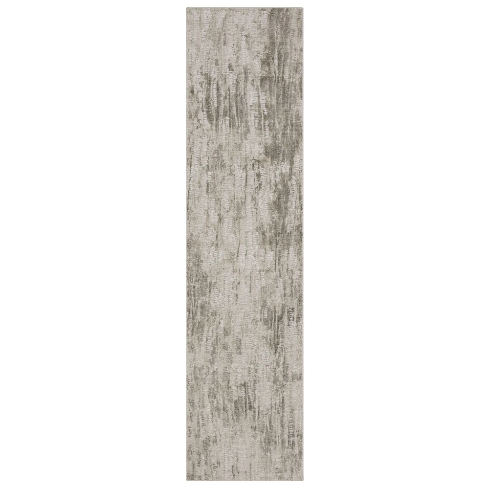 Clarke CLA08 Beige/ Brown Indoor Area Rug - 2'6