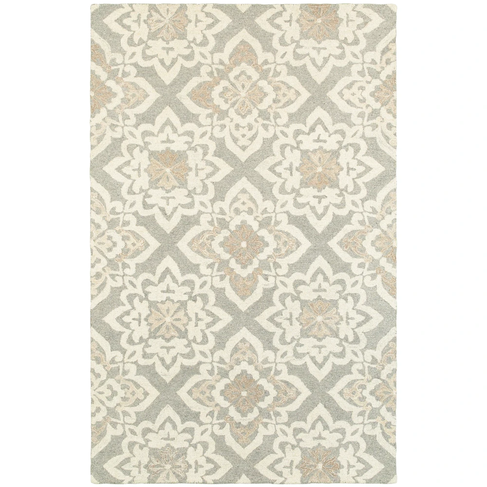 Craft 93004 Grey/ Sand Indoor Area Rug - 3'6
