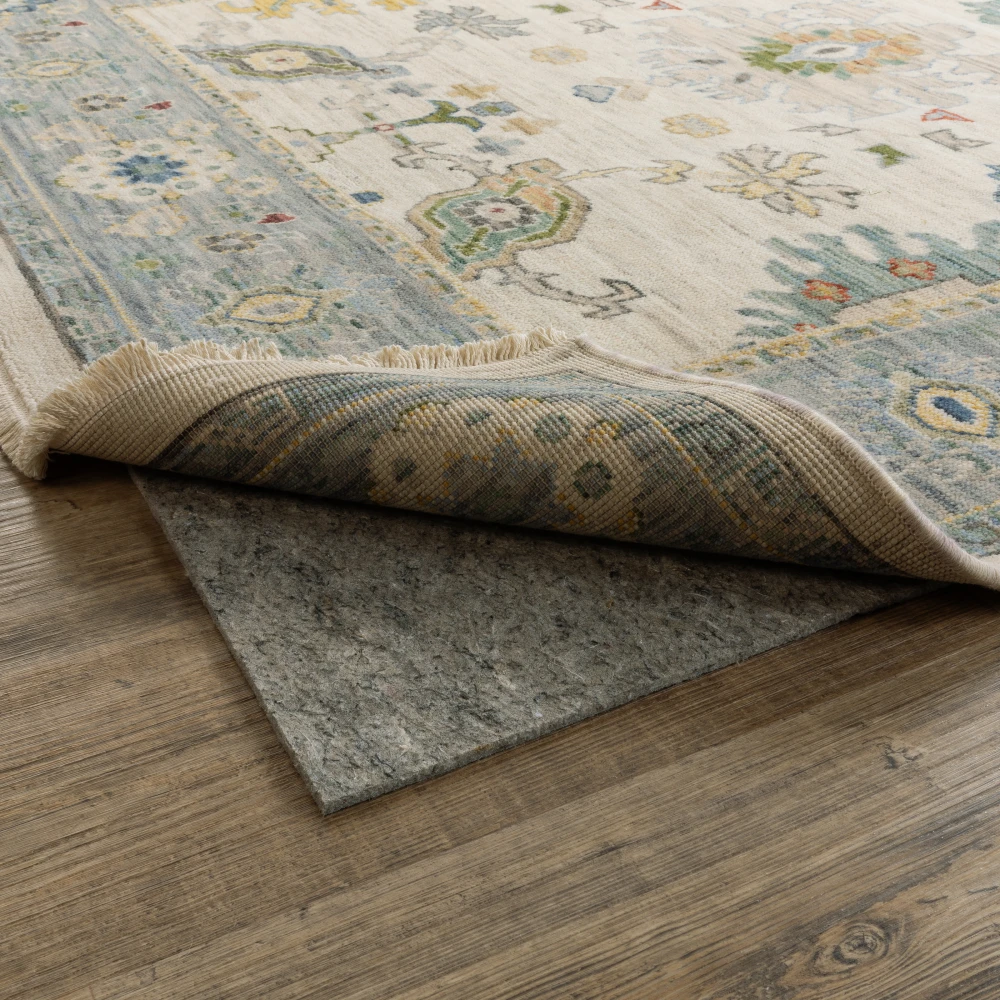 Deluxe Grip Reversible Rug Pad 0005E Grey Indoor Rug Pad - 7'6